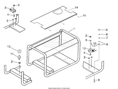 Part Location Diagram of 102901GS Briggs and Stratton Canopy